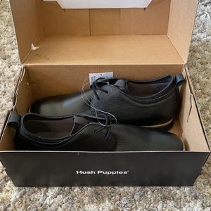 Black Hush Puppies Dress Shoes
